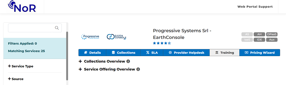EarthConsole on the ESA Network of Resources