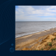 Banner including a picture of coastal erosion