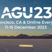 Banner of the AGU Annual Meeting 2023 taking place in San Francisco from the 11th to the 15th of December 2023.