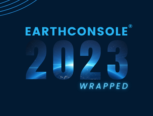 Banner with text saying EarthConsole 2023 wrapped.