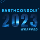 Banner with text saying EarthConsole 2023 wrapped.